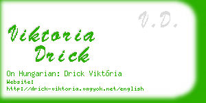 viktoria drick business card